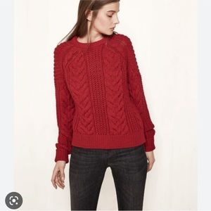 Maje Maxime Crimson Sweater